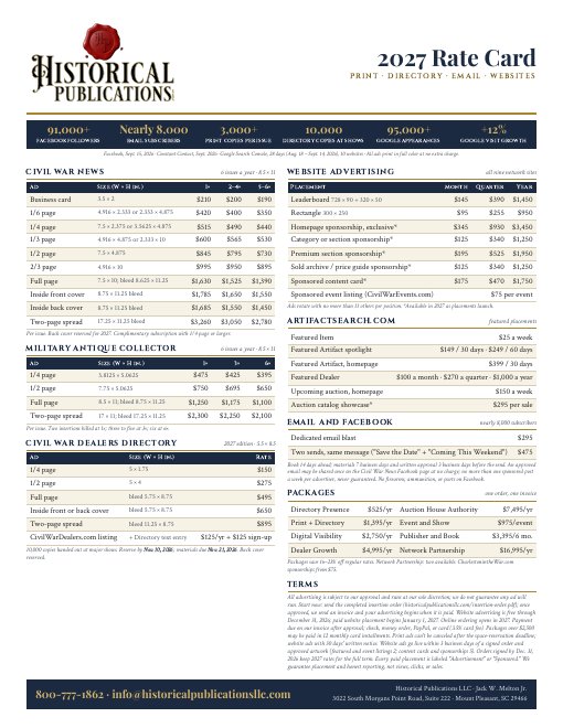 The 2027 Rate Card